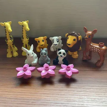 LEGO duplo 동물 꽃 블록 세트