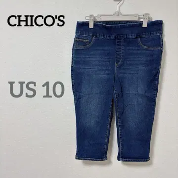 CHICO'S [ 10 ] 크롭 기장 데님 팬츠 크롭 팬츠