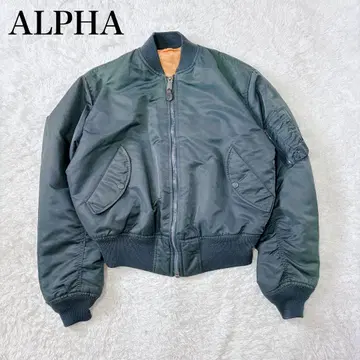 새상품급 80s USA 알파 MA-1 플라이트 자켓 XL 짧은 기장
