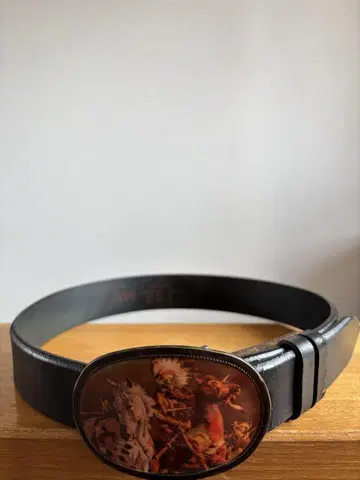 JON 가죽 벨트 버클 포함 미국제 90's