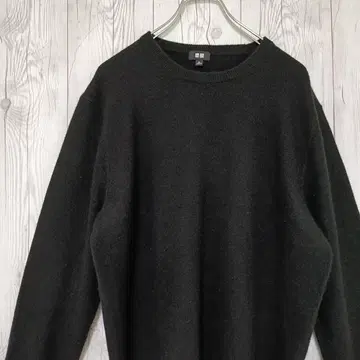 UNIQLO 유니클로 니트 스웨터 캐시미어 100 블랙 XL