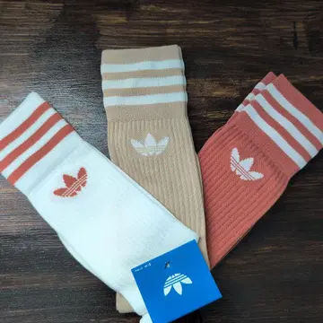 adidas 스트라이프 삭스 3색 세트 S 사이즈