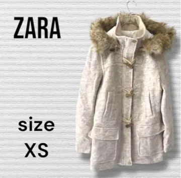D-32 ZARA TRAFALUC 더플 코트 XS 베이지