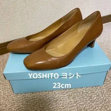 [새상품급] YOSHITO 요시토 가죽 펌프스 카멜 23cm