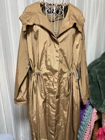 ZARA 봄/가을 후드 부착 롱 코트
