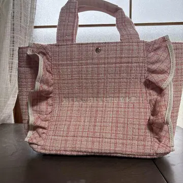 JILL STUART 프릴 토트백 핑크