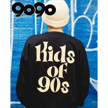 9090 나인티나인티 Kids Of 90s 맨투맨 L 블랙