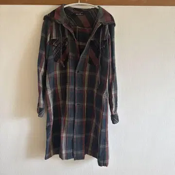 Hysteric Glamour 체크 무늬 롱 셔츠