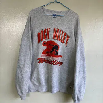 RUSSELL ATHLETIC 양면 프린트 앞 V 맨투맨