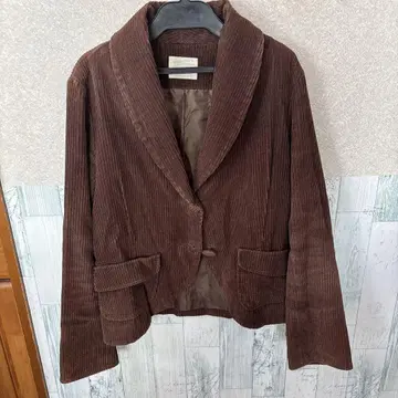 브라운 코듀로이 숏 자켓
