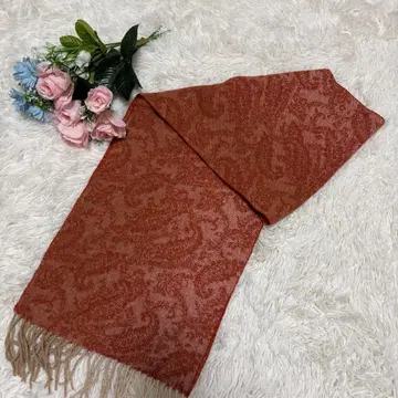 밀라 쇤 롱 머플러 울 오렌지