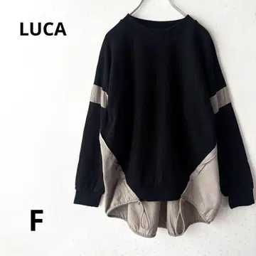 LUCA/LADY LUCK LUCA 긴팔 트레이닝복 도킹 빅 블랙