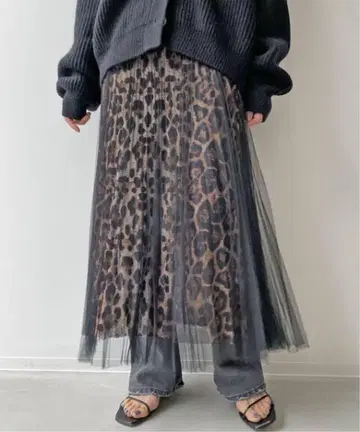 라빠르망 두지엠 클라세 로이드 포드 mesh x LeopardSKIRT