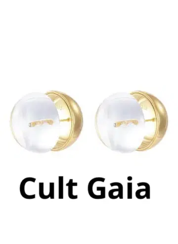 Cult Gaia 클리어와 골드 구체 귀걸이