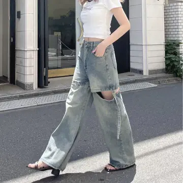 세퍼레이트 데님 팬츠 one way