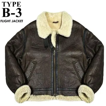 10만 하라주쿠 마더 B-3 무스탕 플라이트 자켓 L 빅 사이즈 양가죽