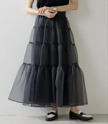 Whim Gazette 오간자 볼륨 스커트 샤샤 스커트