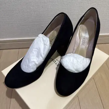 JILLSTUART 스웨이드 힐 펌프스 블랙 23cm