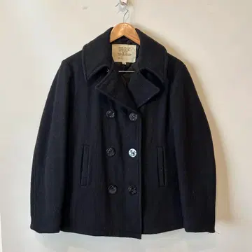 빈티지 피 코트 미국제 남성용 블랙 L 사이즈