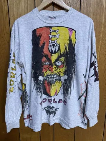 90s Zorlac 멀티 롱T pushead