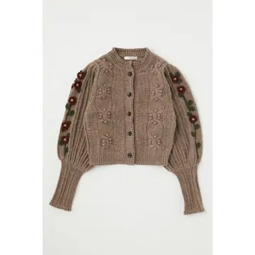 moussy FLOWER EMBROIDERY 니트