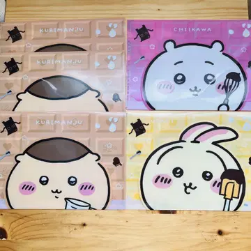 치이카와 클리어 파일 5장 세트 미사용 치이카와 토끼 밤만쥬