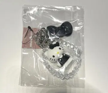 로리즈팜 헬로키티 퀼팅 키 참 블랙