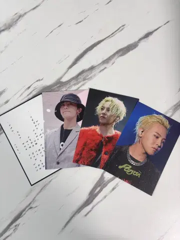 G-DRAGON 사진 카드 3장 세트