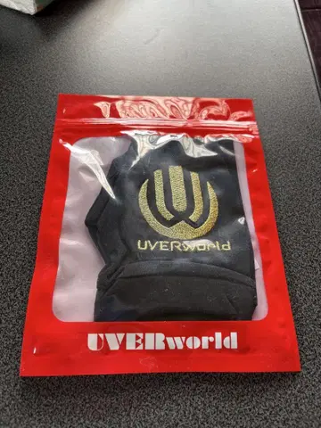 UVERworld 로고 블랙 장갑