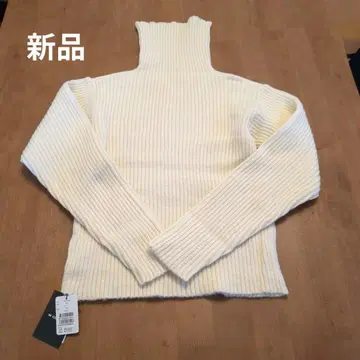 새상품 정가 7,590엔 w closet 터틀 니트