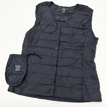 UNIQLO 울트라 라이트 다운 베스트 M 블랙