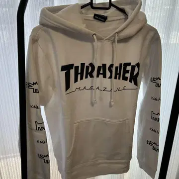 Thrasher Keith Haring 콜라보 후드티 화이트