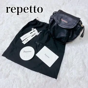 미사용급 repetto 레페토 블랙 숄더백 미니백 수납 가방 포함