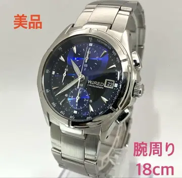 SEIKO WIRED 크로노그래프 손목시계 18cm