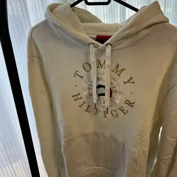 TOMMY HILFIGER 화이트 후드티