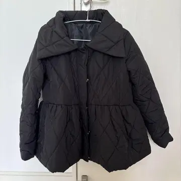 GRL 퀼팅 페플럼 자켓 블랙