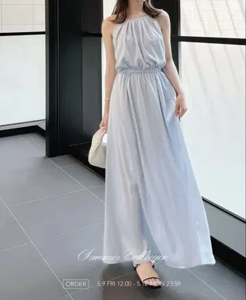 ENEU halter neck long op