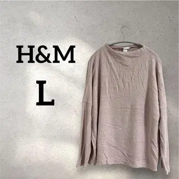 H&M [ L ] 긴팔 얇은 소재 니트 핑크