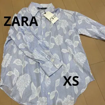 ZARA 셔츠 스카이블루 얇은 소재