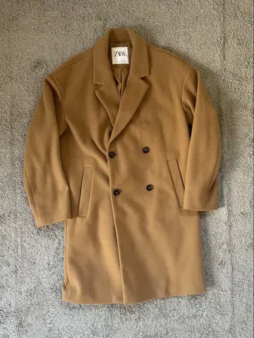 ZARA 체스터 코트 카멜