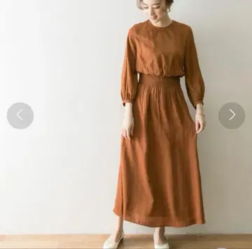 LA MAISON 브라운 롱 원피스 결혼식 드레스