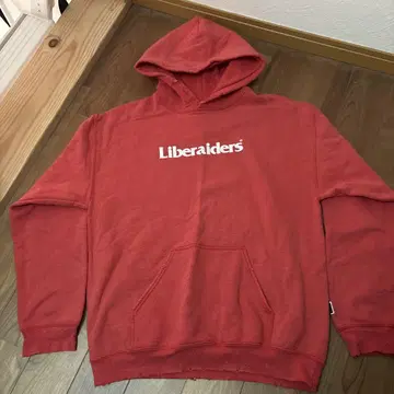 론 헤르만 구매 LiberRaiders 레드 후드티 후드 부착