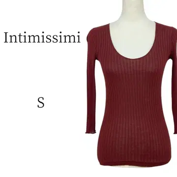 Intimissimi 버건디 긴팔 니트 스웨터 S