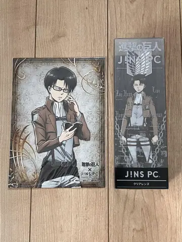 진격의 거인 JINS PC 클리어 렌즈 리바이 모델 콜라보레이션