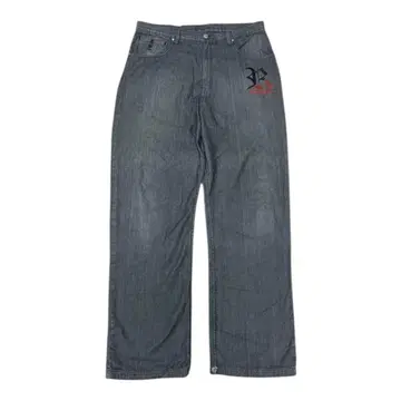 roca wear super long wide black denim