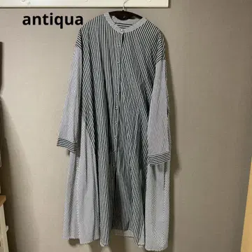 antiqua 스트라이프 셔츠 원피스 긴팔 333
