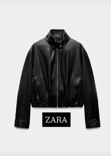 ZARA 페이크 레더 자켓
