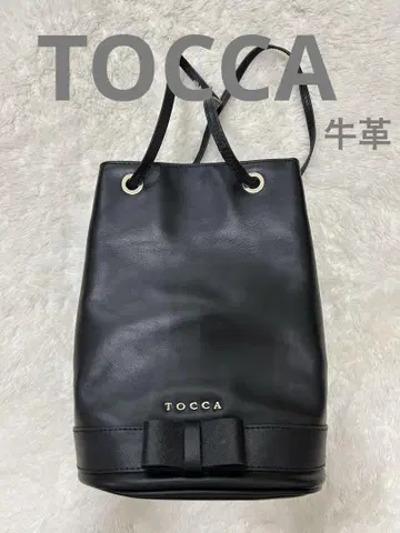 레어 TOCCA 토카 소가죽 블랙 백