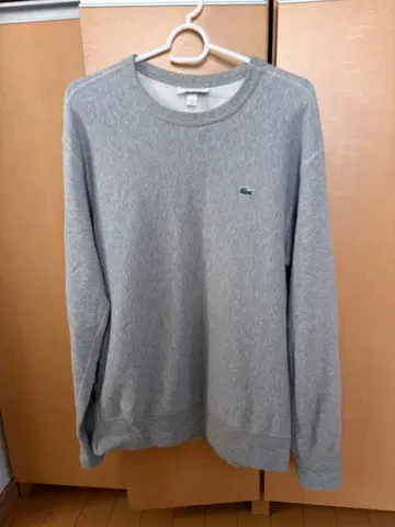 LACOSTE 그레이 크루넥 트레이닝복