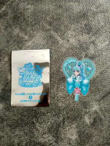 아이돌 프리큐어 영화 너와 응원 부채형 클리어 카드 큐어 리리안
